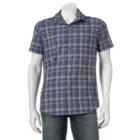 Men's Apt. 9&reg; Slim-fit Patterned Stretch Button-down Shirt, Size: Xlg Slim, Med Grey