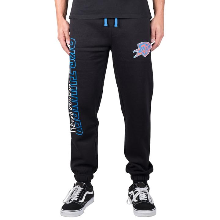 Men's Oklahoma City Thunder Split Jogger Pants, Size: Xl, Black