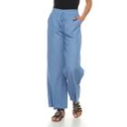 Juniors' Joe B Challis Tie Front Wide-leg Pants, Teens, Size: Medium, Blue