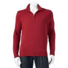Big & Tall Croft & Barrow&reg; Classic-fit 5gg Quarter-zip Sweater, Men's, Size: 4xb, Dark Red