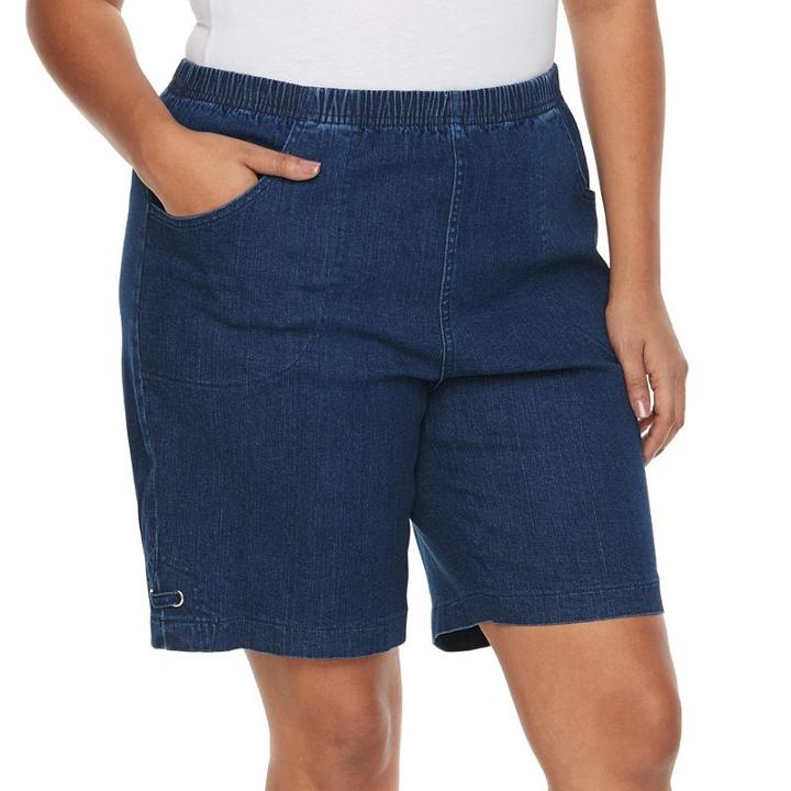 Plus Size Croft & Barrow&reg; Pull-on Shorts, Women's, Size: 1xl, Blue