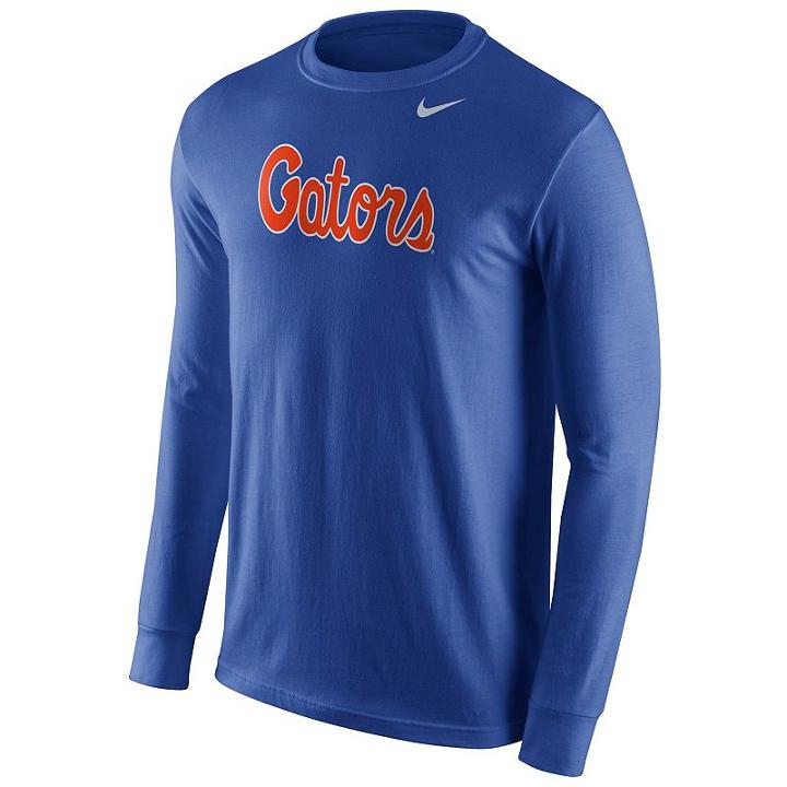 Men's Nike Florida Gators Wordmark Tee, Size: Xl, Blue