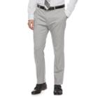Men's Apt. 9&reg; Premier Flex Slim-fit Flat-front Suit Pants, Size: 34x30, Light Grey