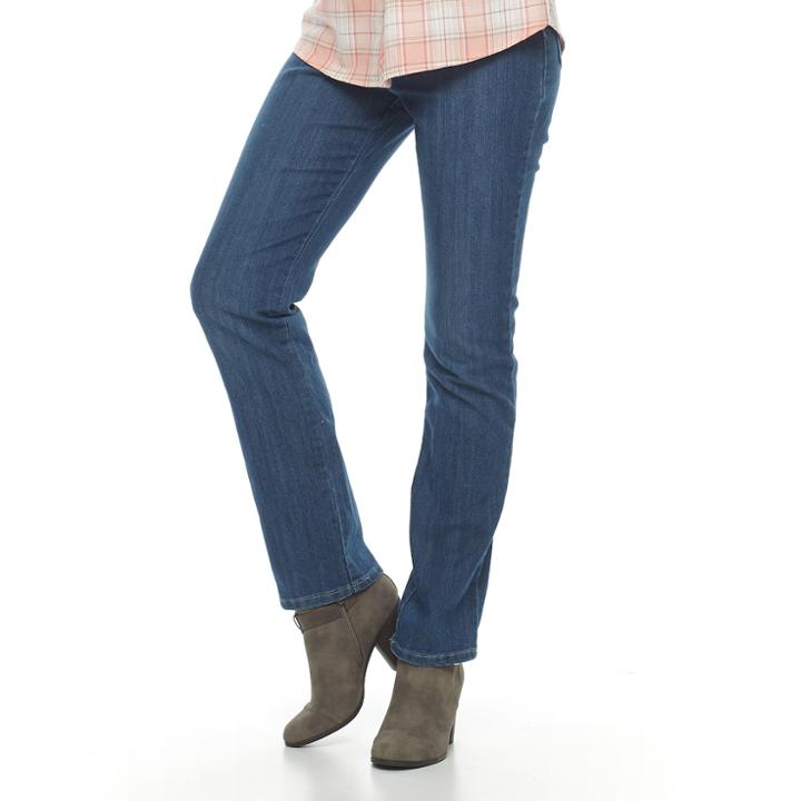 Women's Gloria Vanderbilt Amanda Classic Tapered Jeans, Size: 6 T/l, Light Blue