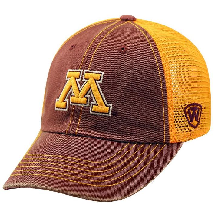 Adult Minnesota Golden Gophers Crossroads Vintage Snapback Cap, Men's, Dark Red