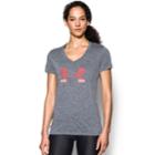 Women's Under Armour Tech Twist Short Sleeve Graphic Tee, Size: Small, Grey