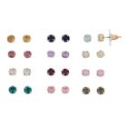 Lc Lauren Conrad Nickel Free Solitaire Stud Earring Set, Women's, Multicolor