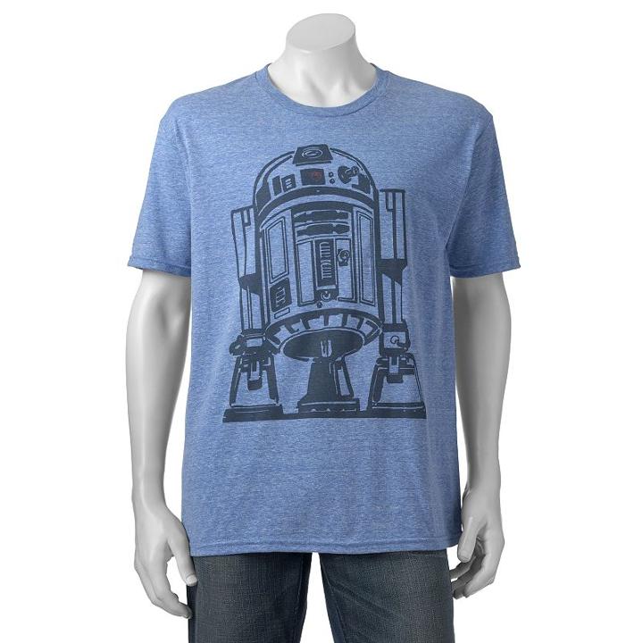 Men's Star Wars R2-d2 Tee, Size: Xxl, Turquoise/blue (turq/aqua)
