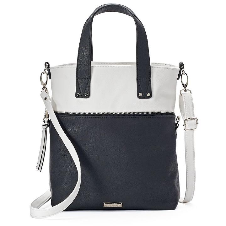 Madden Nyc Jodi Covertible Satchel Crossbody Bag, Women's, White Oth