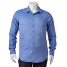 Big & Tall Apt. 9&reg; Stretch End-on-end Button-down Shirt, Men's, Size: Xl Tall, Turquoise/blue (turq/aqua)