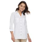 Petite Sonoma Goods For Life&trade; Tunic Shirt, Women's, Size: Xs Petite, White
