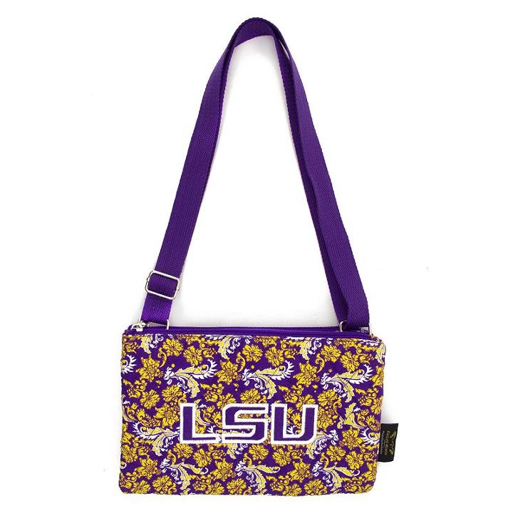 Lsu Tigers Bloom Crossbody Bag, Women's, Multicolor