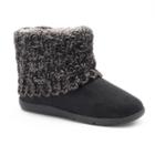 Sonoma Goods For Life&trade; Women's Knit Shaft Boot Slippers, Size: Large, Black