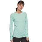 Women's Tek Gear&reg; Raglan Long Sleeve Tee, Size: Medium, Med Green