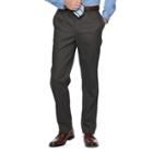 Men's Croft & Barrow&reg; Classic-fit Flat-front No-iron Stretch Pants, Size: 32x32, Light Grey