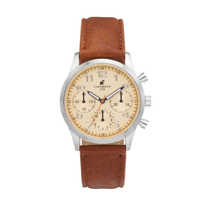 Caribbean Joe Men's Watch - Cj7043slcaly, Size: Medium, Brown