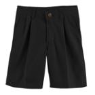 Boys 4-7 Chaps Pleated Twill School Uniform Shorts, Boy's, Size: 4, Black