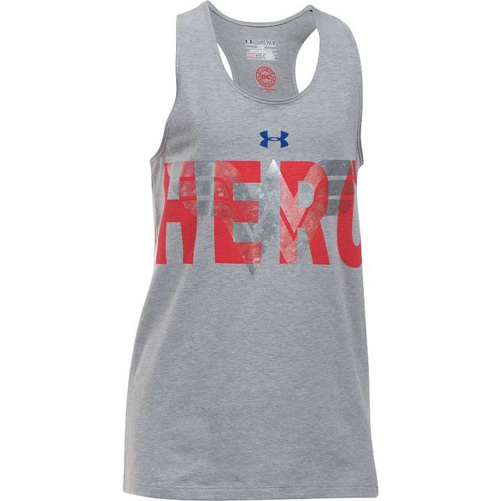 Girls 7-16 Dc Comics Wonder Woman Hero Tank Top By Under Armour, Girl's, Size: Small, Dark Grey