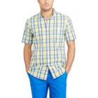 Big & Tall Chaps Classic-fit Plaid Easy-care Button-down Shirt, Men's, Size: Xl Tall, Yellow