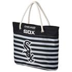 Forever Collectibles Chicago White Sox Striped Tote Bag, Adult Unisex, Multicolor