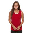Women's Dana Buchman Necklace Top, Size: Large, Med Red