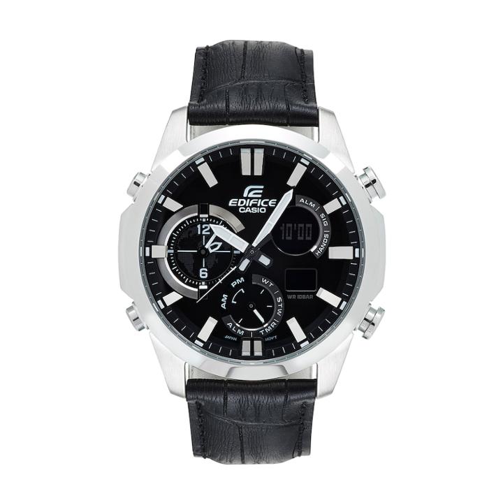 Casio Men's Edifice Stainless Steel Analog-digital Chronograph Watch - Era500l-1a, Size: Xl, Black