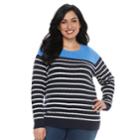 Plus Size Croft & Barrow&reg; Essential Cable-knit Sweater, Women's, Size: 4xl, White