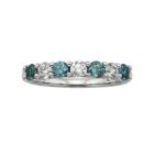 14k White Gold 1-ct. T.w. Igl Certified Blue And White Diamond Ring, Women's, Size: 6
