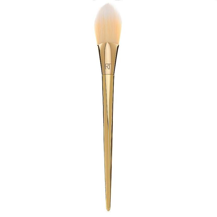 Real Techniques Bold Metals Collection 101 Triangle Foundation Makeup Brush, Yellow
