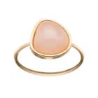 Lc Lauren Conrad Peach Triangular Cabochon Ring, Women's, Size: 7, Pink