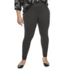 Plus Size Sonoma Goods For Life&trade; Jersey Leggings, Women's, Size: 3xl, Grey