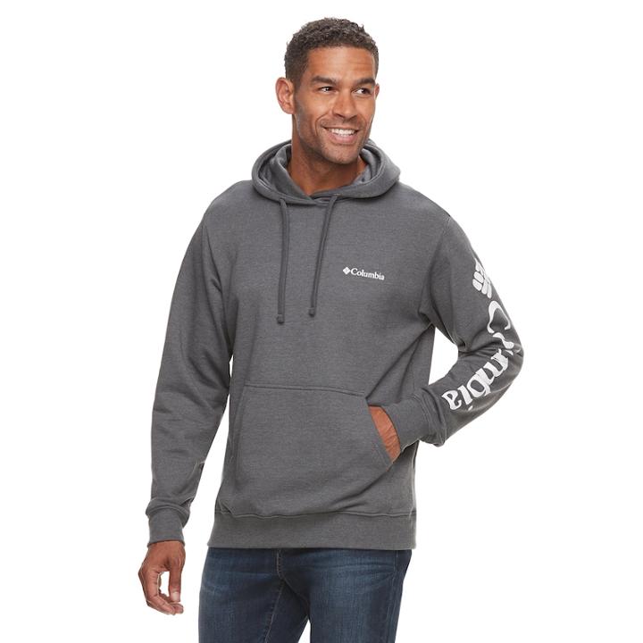 Men's Columbia Viewmont Ii Logo Graphic Hoodie, Size: Xl, Med Grey