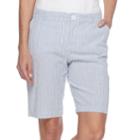 Women's Croft & Barrow&reg; Twill Bermuda Shorts, Size: 10, Dark Blue