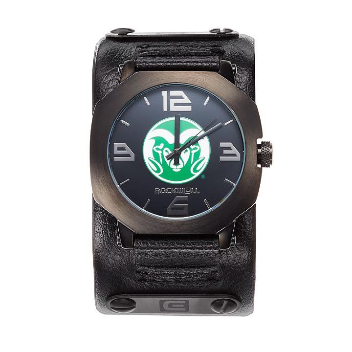 Rockwell Colorado State Rams Assassin Leather Watch - Men, Black