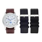 Men's Watch & Interchangeable Band Set, Size: Large, Black