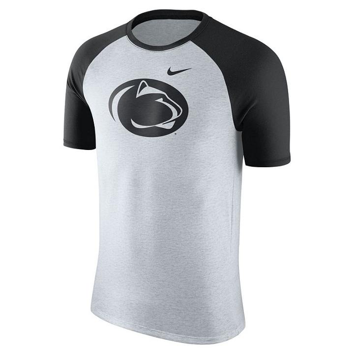 Men's Nike Penn State Nittany Lions Raglan Tee, Size: Xl, Natural