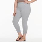 Plus Size French Laundry Capri Leggings, Women's, Size: 2xl, White Oth