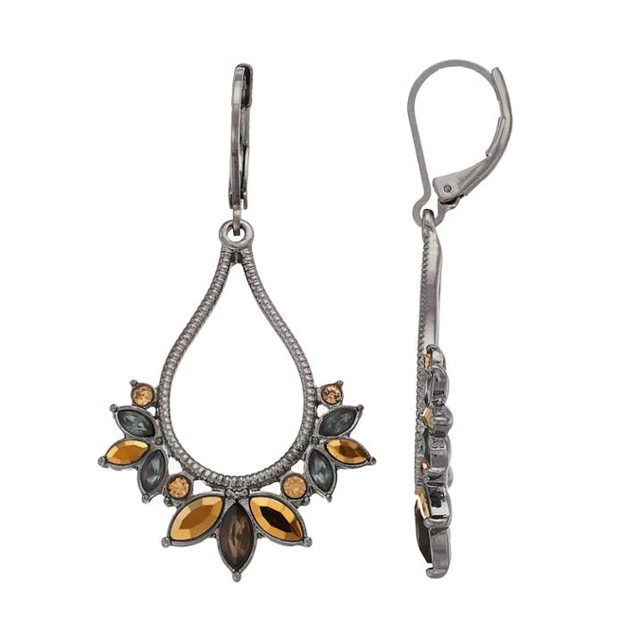 Simply Vera Vera Wang Marquise Stone Nickel Free Teardrop Earrings, Women's, Brown