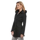 Women's Weathercast Hooded Performance Walker Rain Jacket, Size: Small, Black