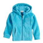 Baby Girl Columbia Three Lakes Fleece Hoodie Jacket, Size: 3-6 Months, Turquoise/blue (turq/aqua)