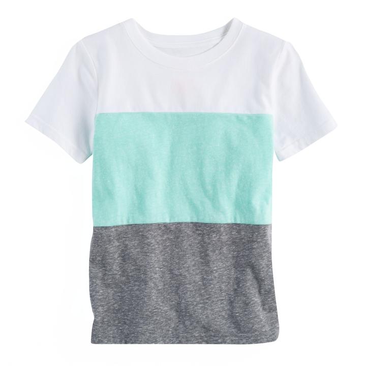 Boys 4-10 Jumping Beans&reg; Colorblock Tee, Size: 6, White