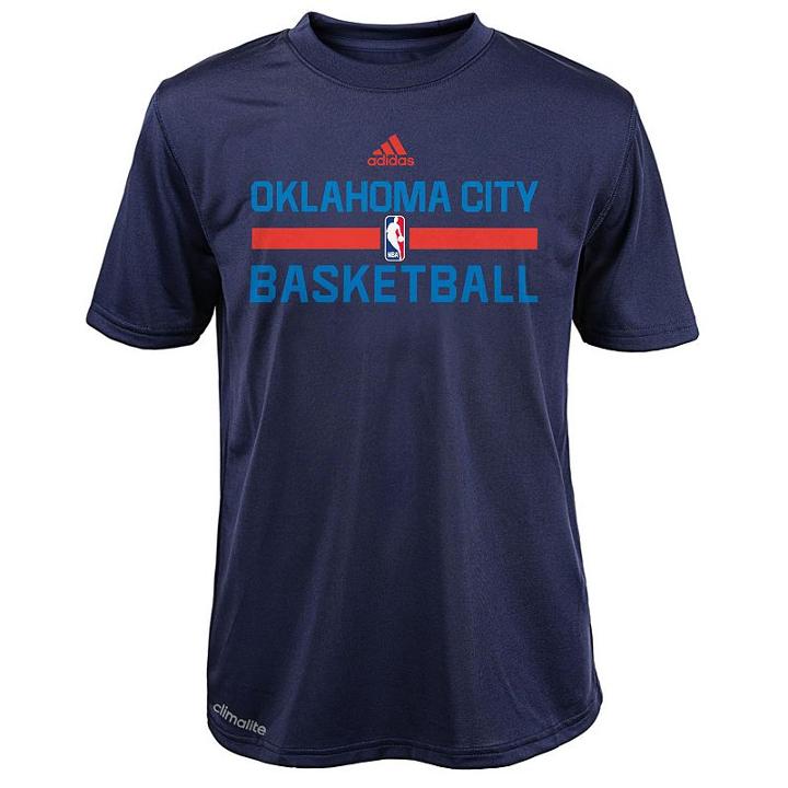 Boys 8-20 Adidas Oklahoma City Thunder Practice Tee, Boy's, Size: Medium, Blue