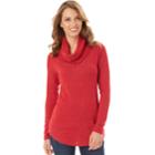 Women's Apt. 9&reg; Cowlneck Pullover, Size: Large, Red