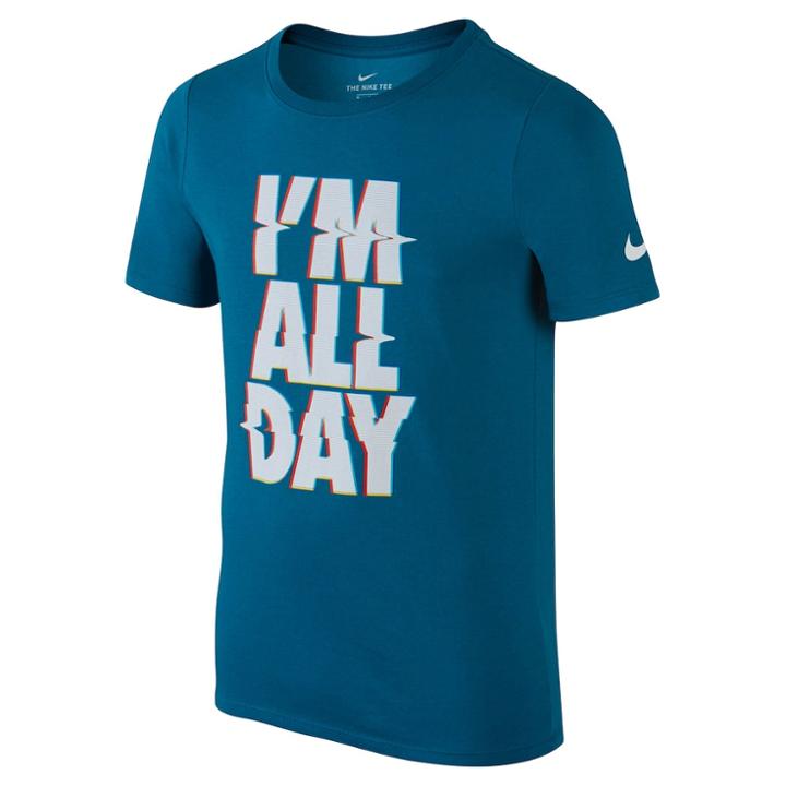 Boys 8-20 Nikei'm All Day Tee, Size: Medium, Light Blue