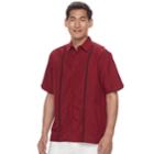Big & Tall Havanera Classic-fit Button-down Shirt, Men's, Size: Xxl Tall, Dark Red