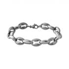 Stainless Steel Anchor Bracelet - Men, Size: 9, Grey