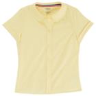 Girls 4-20 & Plus Size French Toast School Uniform Peter Pan Collar Short-sleeved Blouse, Size: 12, Yellow