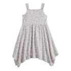 Girls 4-10 Jumping Beans&reg; Patterned Handkerchief Dress, Size: 7, Light Grey
