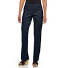 Petite Napa Valley Slimming Solution Straight-leg Dress Pants, Women's, Size: 6 Petite, Blue (navy)