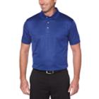 Men's Grand Slam Driflow Regular-fit Windowpane Performance Golf Polo, Size: Medium, Dazzling Blue